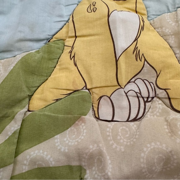 Disney Lion King Simba Nala Comforter Crib Blanket Nursery Bedding Reversible - Picture 6 of 14